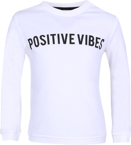 Ecru sweatshirt Positive Vibes