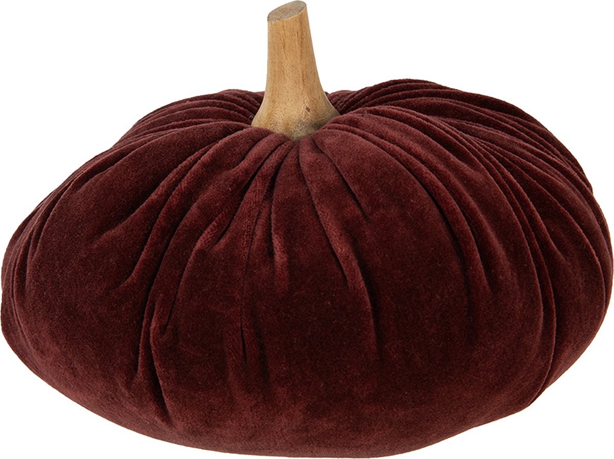 Decoratie Pompoen Ø 25x16 cm Rood Polyester Herfst decoratie