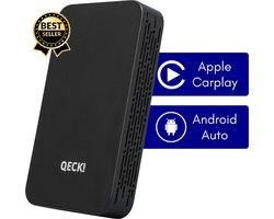 QECK!® Carplay Dongle - Android&Apple Auto Dongle - Apple Carplay Dongle - Apple Carplay – Zwart - inclusief kabeltje – Telefoon – Bluetooth adapter - Carplay dongle Apple&Android