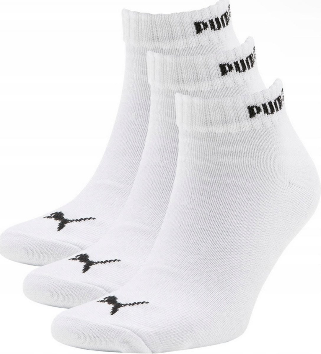 PUMA Unisex – 42 cm – Sokken voor Heren/Dames Sport QUARTER Korte sokken Wit