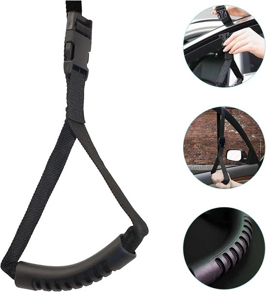 Auto uitstaphulp Auto Handgreep Verstelbare Staande Aid Safety Handvat Ondersteuning Grip Handvat Mobiliteit Hulp Handicap Ouderen Auto Assist Tool Set van 2 Stuks