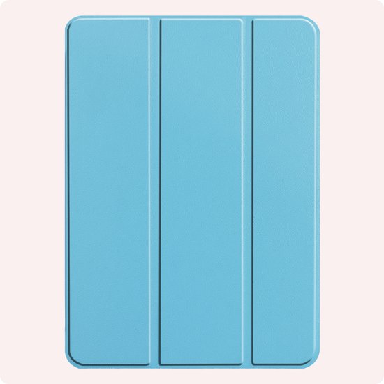 Étui adapté pour iPad Pro 2024 (11 pouces) Étui à couverture rigide avec protecteur d'écran - Bleu clair