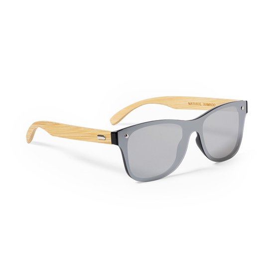 Classic zonnebril - Festival bril - Rave bril - Glasses - Duurzaam - UV400 - Bamboe - Zwart van CLA — afbeelding 2