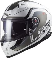 LS2 Ff811 Vector Ii Metric White Titan.Silver 2XL - Maat 2XL - Helm