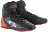 Chaussures Alpinestars Faster-3 Noir Gris Rouge Fluo 12 - Taille - Botte