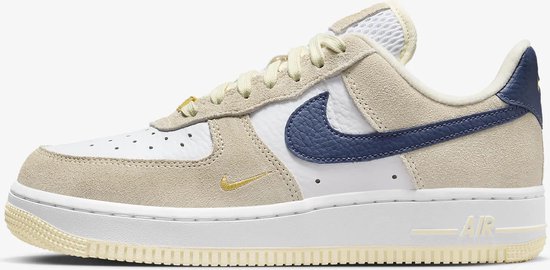 Nike Air Force 1 '07 - Sneakers - Unisex - Maat 42 - Coconut Milk/Wit/Buff Gold/Midnight Navy