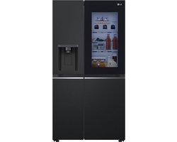 LG InstaView GSGV80EPLD, Vrijstaand, Amerikaanse deur, Zwart, Grafiet, 2 deur(en), Touch, LED