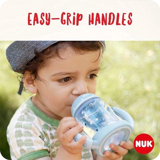 NUK - First Choice - Fles om te leren drinken - 150ml - 6-18maanden - wit - ballonnen - 6-18 maanden van Merkloos — afbeelding 2