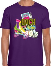 Bellatio Decorations Verkleed shirt heren - back to the 90s - paars - jaren 90 - foute party XXL