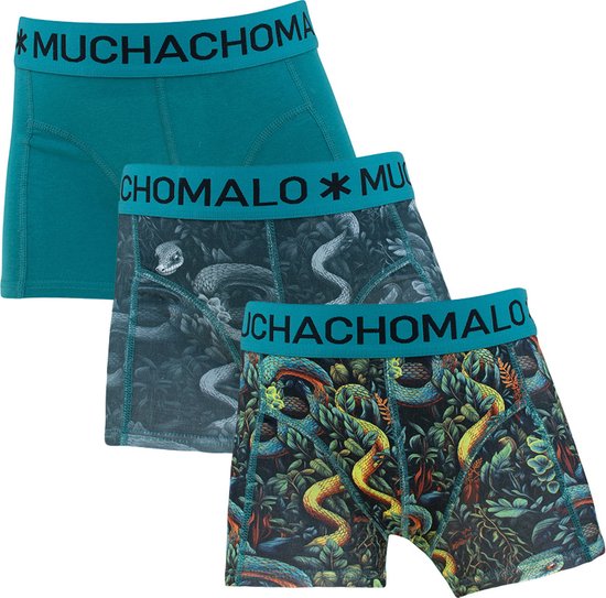 Muchachomalo 3 pack shorts pour garçons U-snakey1010-01J 01 Blauw-158-164