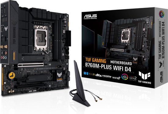 ASUS TUF GAMING B760M-PLUS WIFI D4 Intel B760 LGA 1700 micro ATX