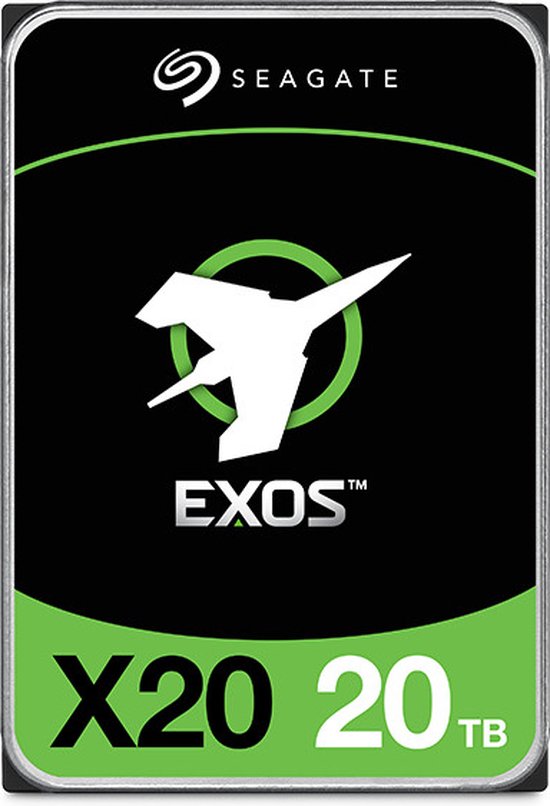 Seagate Exos X20 ST20000NM007D - Vaste schijf 20 TB - intern - SATA 6Gbs - 7200 tpm -buffer: 256 MB