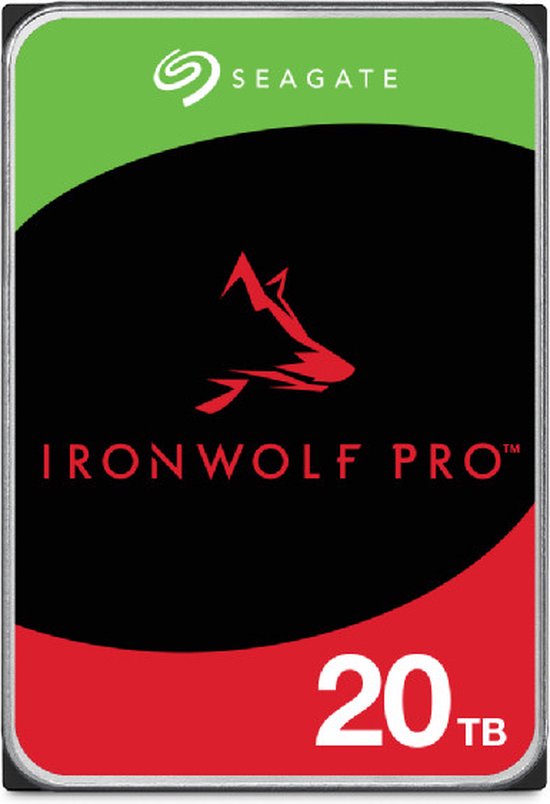 Seagate IronWolf Pro ST20000NT001 interne harde schijf 3.5' 20 TB