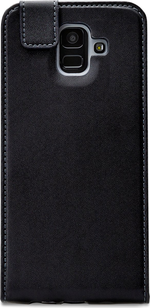 Mobilize Telefoonhoesje geschikt voor Samsung Galaxy A6 (2018) Hoesje | Mobilize Classic Gelly Bookcase | Pasjeshouder voor 1 Pasje | Telefoonhoesje voor Pinpas / OV Kaart / Rijbewijs - Zwart