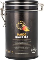 DNH - CBD thee - Zwarte thee met mango - 20 zakjes - 5MG CBD - Full spectrum - water oplosbaar - aangename smaak