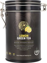 DNH - CBD thee - Groene thee met Citroen - 20 zakjes - 5MG CBD - Full spectrum - water oplosbaar - aangename smaak