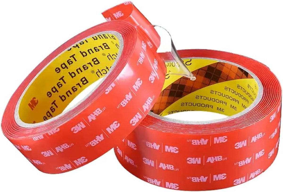3M VHB 4910F Transparant Extra Sterk Dubbelzijdig Montagetape - Waterdicht en Bestand Tegen Hoge Temperaturen - Nano tape - 5meterx25mmx1.0mm - Doorzichtig