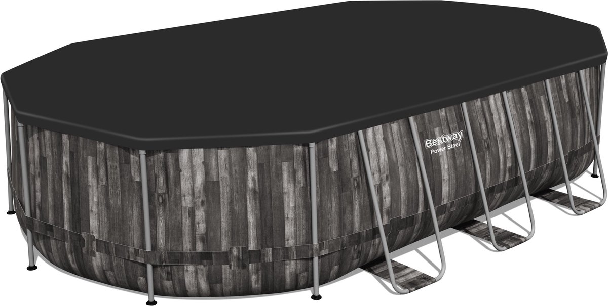 Bestway Levant zwembad - 610 x 366 x 122 cm (Hout)