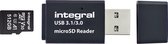 Lecteur de carte mémoire INCRUSB3.0MSDV2 intégré Noir USB 3.0 (3.1 Gen 1) Type-C