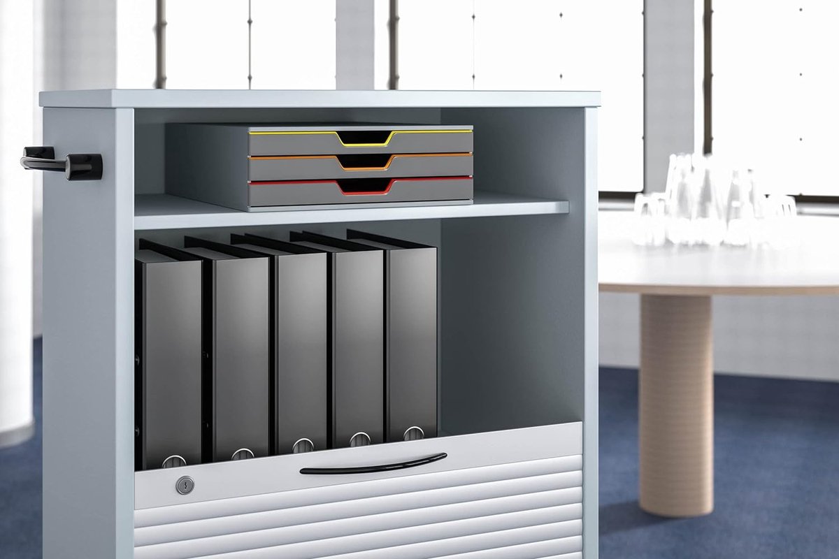 Ladenbox Durable Varicolor 3 laden grijs bij