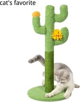 Groene Krabpaal voor katten - Cactus Krabpaal voor Katten en Kittens - Krabpaal 60cm hoog