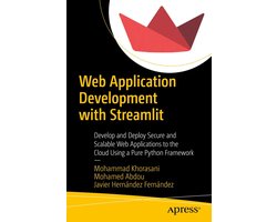 Omslag van Professional and Applied Computing (R0) - Web Application Development with Streamlit