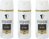 AXE Deo Spray Gold Dry - 3 x 150 ml