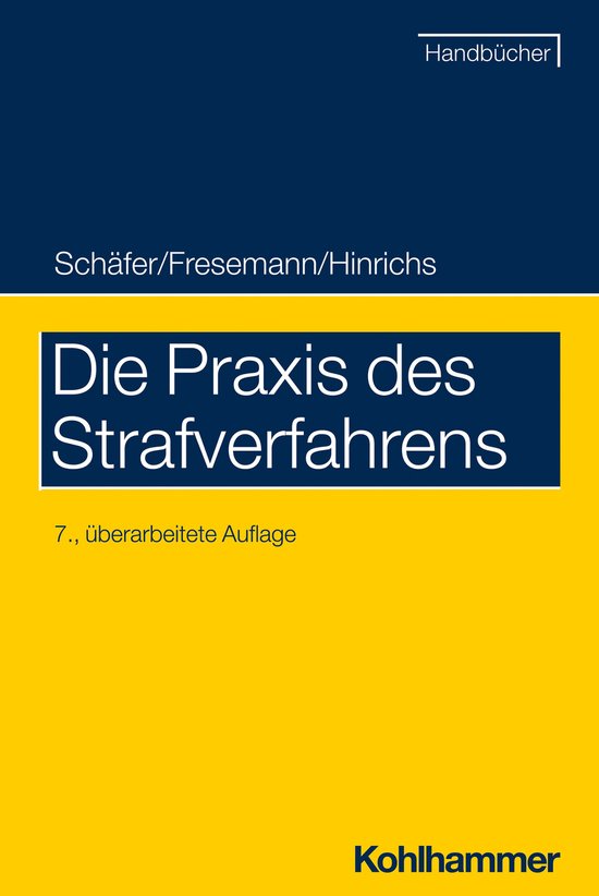Die Praxis des Strafverfahrens - cover