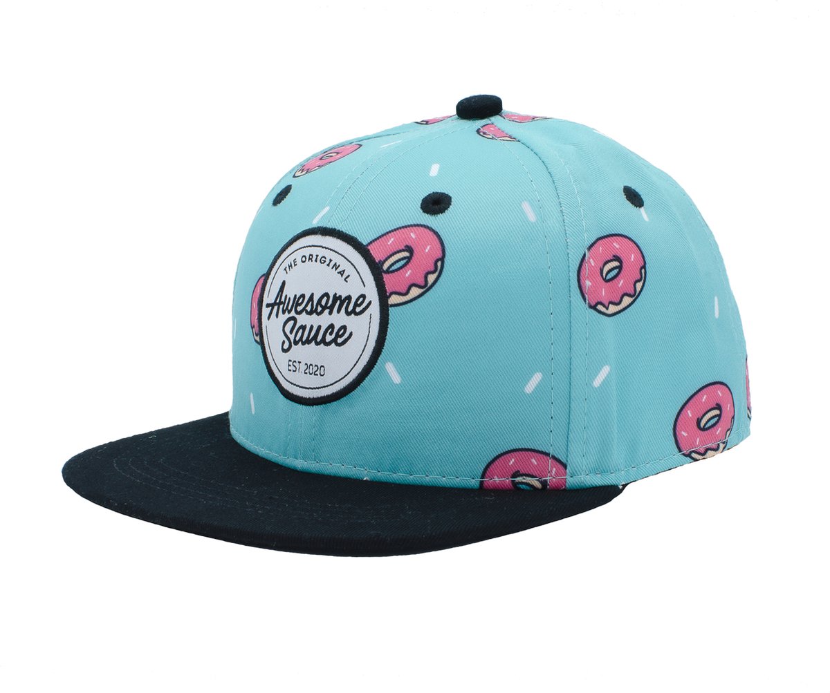 Awesome Sauce - Pink Glazed Donuts - 50cm tot 56cm - Kinderpet jongeren - Pet - Snapback