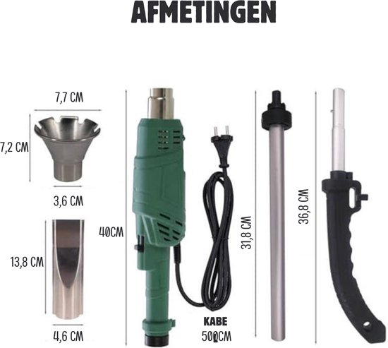 BREND BR-2229 Elektrische Onkruidbrander BREND BR-2229 Elektrische Onkruidbrander