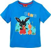 Bing Bunny - T-shirt Bing Bunny - blauw - maat 116