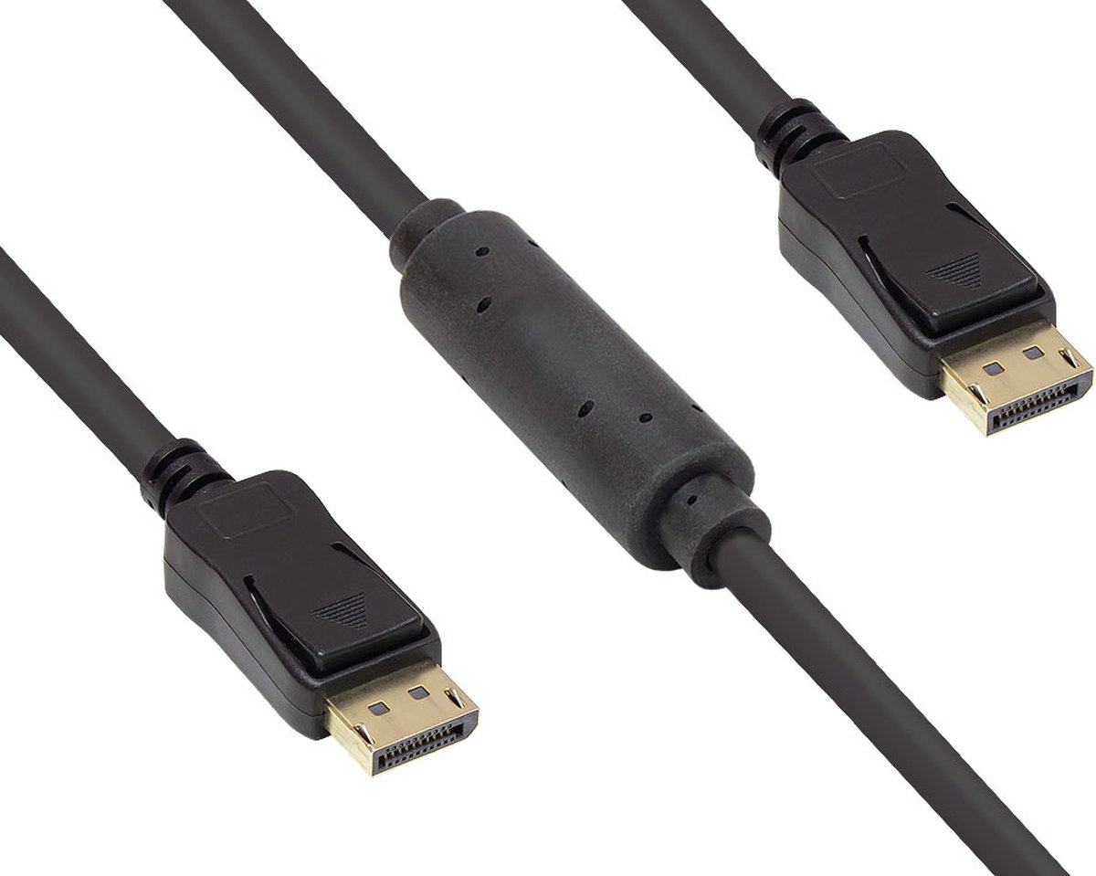 Alcasa 4810-150G, 15 m, DisplayPort, DisplayPort, Mannelijk, Mannelijk, 3840 x 2160 Pixels