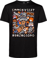 T-shirt Emmen Oranjekoorts | Zwart | maat 4XL
