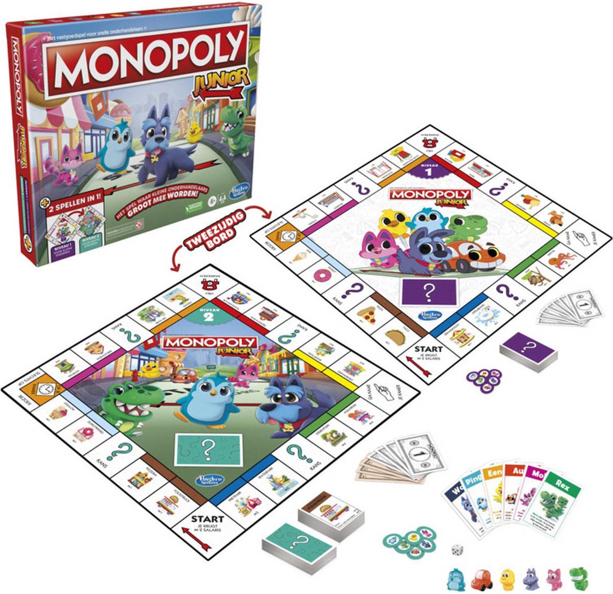 Monopoly Junior-bordspel, 2 spellen in 1 — afbeelding 15