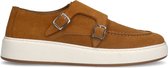 Sacha - Heren - Cognac suède monk sneakers - Maat 44