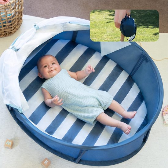 Babyni Speelpark en reisbed met uv-bescherming SPF 50+, matroos van Babymoov — afbeelding 2