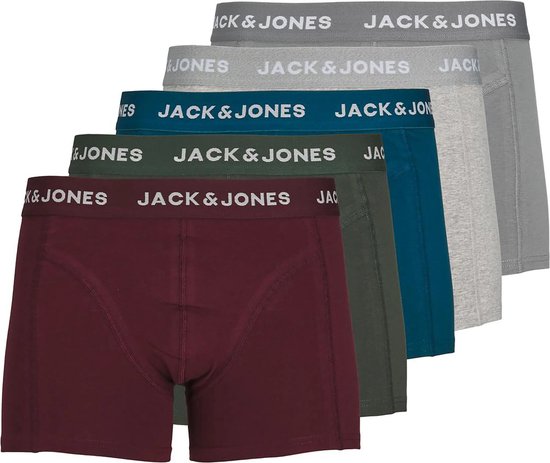 Jack & Jones - Heren Onderbroeken 5-Pack Boxers Smith - Multi - Maat M