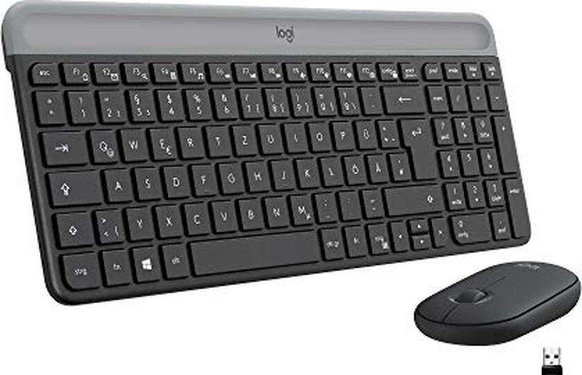Logitech Slim Wireless Combo MK470 - Toetsenbord en muis set