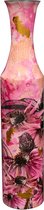 TS Collection - Fles Polly pink - 18x90 - Metaal & Epoxy - Exclusieve woonitems voor binnen - Handgemaakt - Unieke print - Designed by Lammie