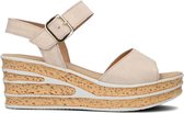 Gabor 651 Sandalen - Met Sleehak - Dames - Beige - Maat 39