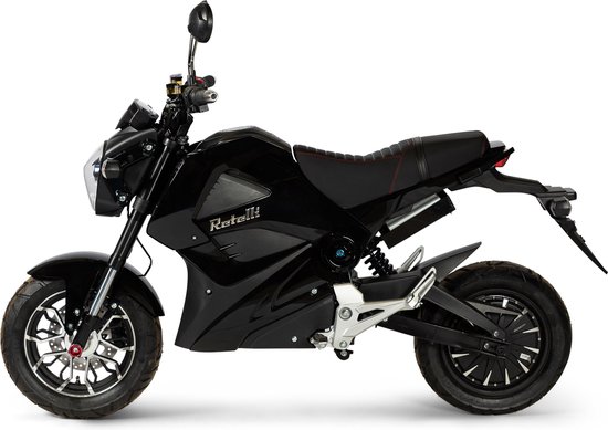 Retelli Drago - elektrische scooter - Sportbrommer - shiny black - 32AH accu - incl kenteken, tenaamstelling en rijklaar maken