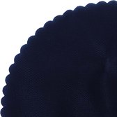 25 donkerblauwe tule met gegolfde rand 23cm rond hobbymateriaal
