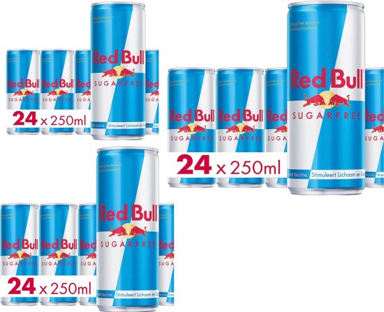 Red Bull Energy Drink Sugarfree 72x250 ML