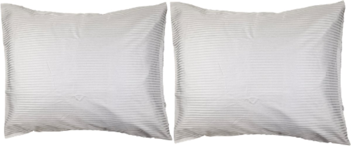 Beau Maison Hotellinnen Kussenslopen Wit - Set van 2 - 60 x 70 cm