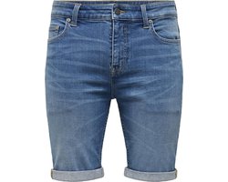 ONLY & SONS ONSPLY BOX PIM DNM SHORTS OT Heren Broek - Maat M