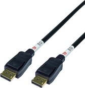 Deltaco DP80-1005 DisplayPort 2.1 Kabel - DP80 - 8K Resolutie - 50 cm - Zwart
