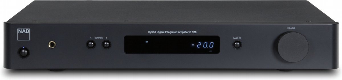 NAD C 328 Hybrid Digitale versterker met Bluetooth - 2x 50W - Zwart