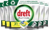 Dreft Platinum All In One Vaatwastabletten - Citroen - 155 stuks