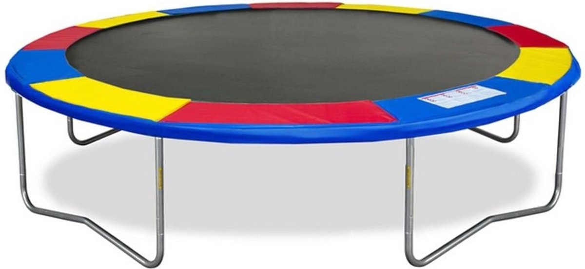 Viking Sports - Trampoline rand - 244 cm - pvc - rood geel blauw — afbeelding 2