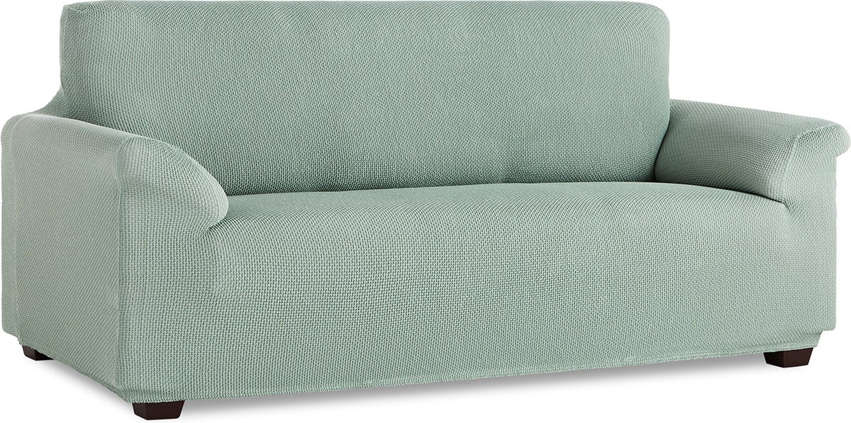 Belmarti® Bankhoes Milan 180cm tot 230cm breed - Mint - Premium bi-stretch stof - Horizontaal en verticaal rekbaar - Antistatisch en ademend katoen